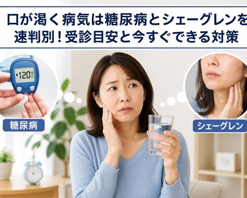 口が渇く 病気