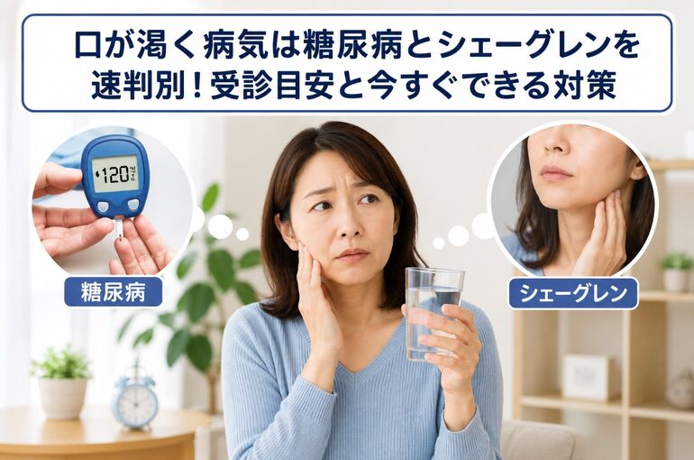 口が渇く 病気
